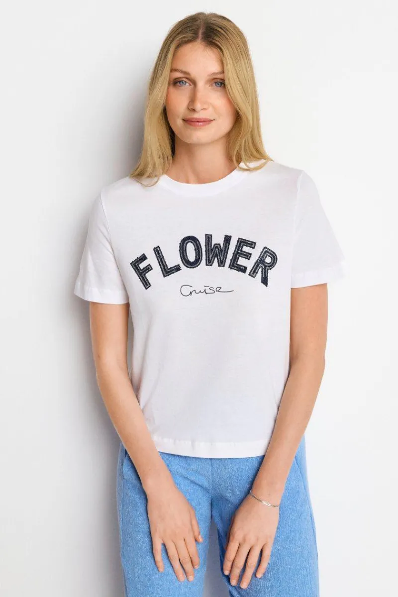 T-Shirt Mit Strassverzierung<Rich & Royal Hot