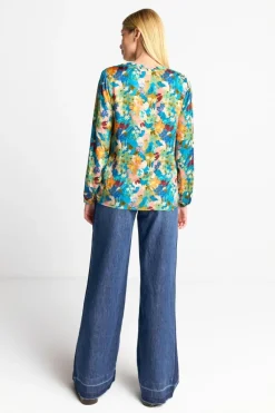 V-Neck-Bluse Mit Knöpfen<Rich & Royal Outlet