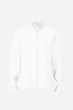 Weiße Bluse Mit Rüschenkragen<Rich & Royal New