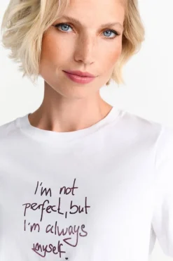 Weißes Statement-T-Shirt<Rich & Royal Sale