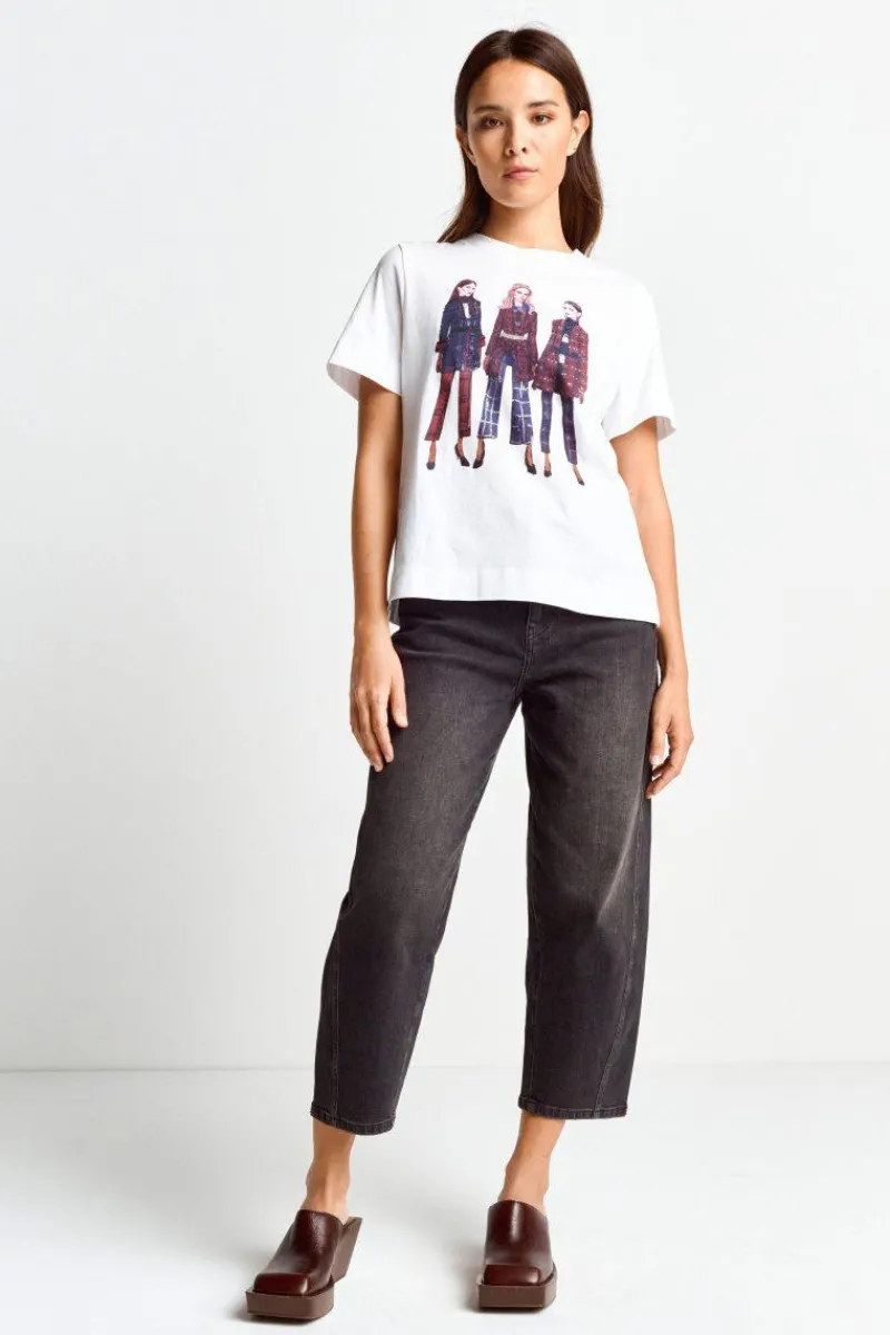 Weißes T-Shirt Mit Crew-Neck<Rich & Royal Discount