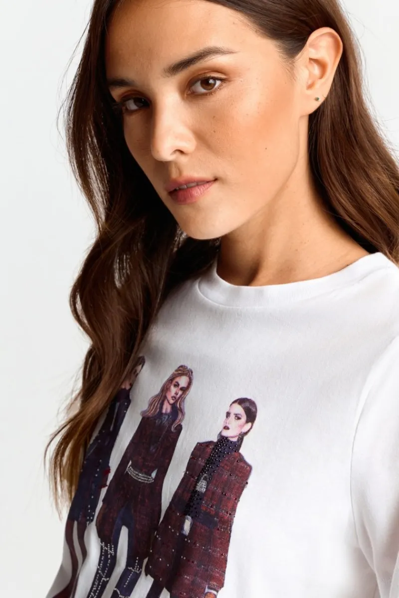 Weißes T-Shirt Mit Crew-Neck<Rich & Royal Discount