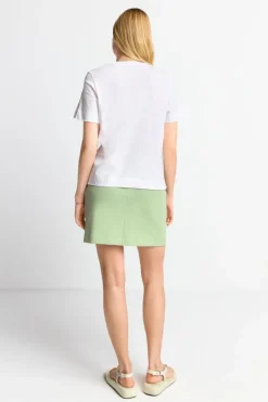 Weißes T-Shirt Mit Print<Rich & Royal New