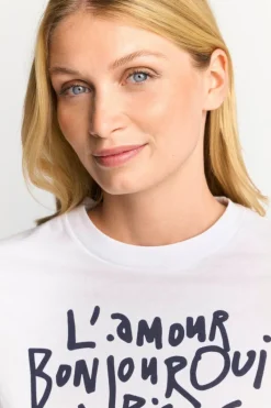 Weißes T-Shirt Mit Statement-Print<Rich & Royal Hot