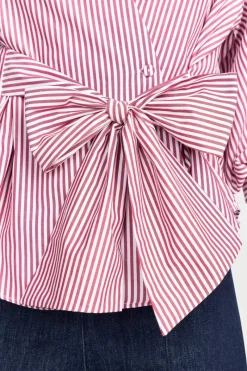 Wickelbluse Mit V-Neck Und Streifen<Rich & Royal Discount