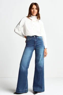 Wide Leg Denim Mit Hoher Taille<Rich & Royal Clearance