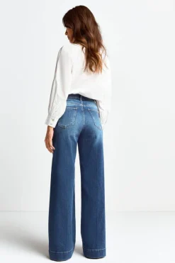 Wide Leg Denim Mit Hoher Taille<Rich & Royal Clearance