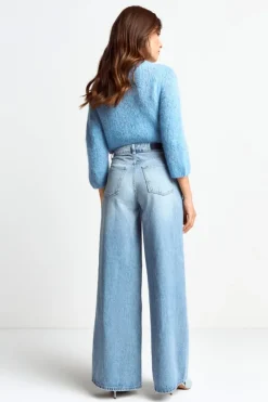 Wide Leg Denim Mit Passe<Rich & Royal Hot