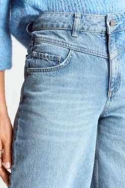 Wide Leg Denim Mit Passe<Rich & Royal Hot